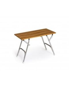 Table de cockpit pliante solide et stylée, Plateau teck