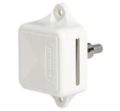 Porte Manteau escamotable 1 Crochet laiton poli 75x25 mm