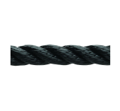 Marlow Corde 3 Torons Polyester Noir Ø 18mm 