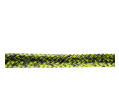 Marlow D2 Racing Drisse Ecoute Ame Dyneema SK78 Gaine Polyester Ø 12mm Jaune /Gris