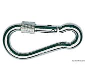 Mousquetons en inox avec bague de fermeture à vis 120mm