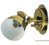 Spot articulé en laiton poli avec interrupteur