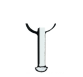 Pivot inox sans anneau 6mm x 25mm