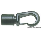 Crochet Nylon à Gachette pour Sandow Noir  8/10mm Set de 10