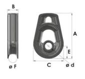 Cosse inox Nex1.5V2 pour cordage anti torsion 10mm