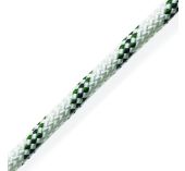 Marlow Drisse Polyester Marlowbraid 8mm Blanc Liseré Vert