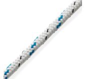 Marlow Doublebraid Ecoute Ø 12mm Blanc Liseré Bleu