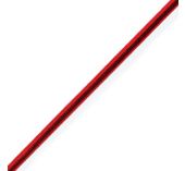 Marlow Sandow gainé polyester Ø 3 mm Rouge Vendu au ml
