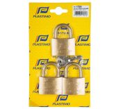 Ensemble de 3 cadenas s'ouvrant avec la même clé.