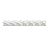 Tresse Polyester std 8 Brins  Ø mm 4 Blanc Bobine 200m