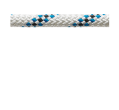 Marlow Drisse Polyester Marlowbraid 12mm Blanc-Bleu Lot19m