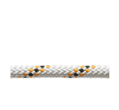 Marlowbraid Drisse Polyester 8mm Blanc Liseré Or Bobine 100m