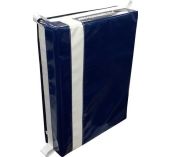 Pare battage plat 54 x 39 x 11 cm Bicolore Bleu /Blanc