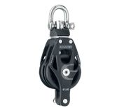 Harken Poulie ELEMENT Double à Emerillon et à Ringot 45mm Réf 6239