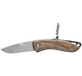 Wichard Couteau Aquaterra Manche Bois Lame Lisse + Tire Bouchon