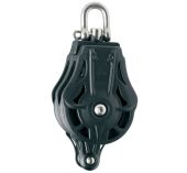 Wichard Poulie sans billes réa 35 Double émerillon manille 62205